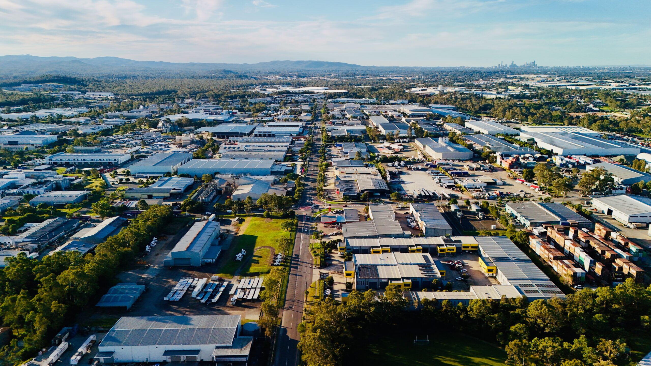 A southeast Queensland industrial precinct, where some of the assets may be held in unlisted property funds